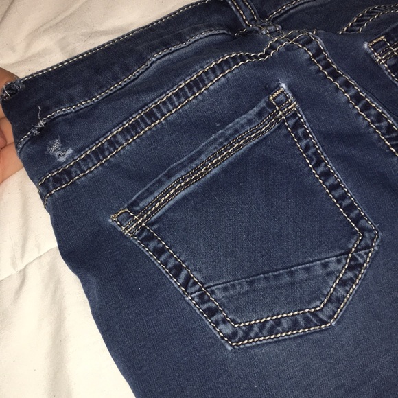 Warehouse One Blue Skinny Jeans - Picture 6 of 6